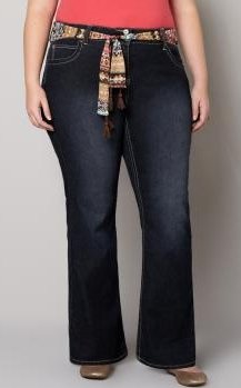 LEIJIJEANS Plus Size Tapered Women Jeans Petite Full Length Mom